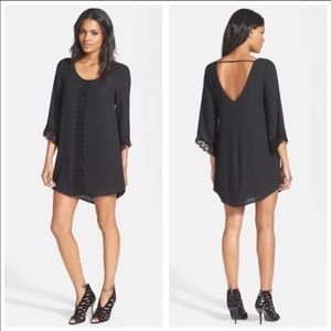 Astr black shift dress